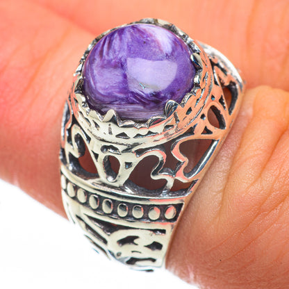 Charoite Rings handcrafted by Ana Silver Co - RING60283