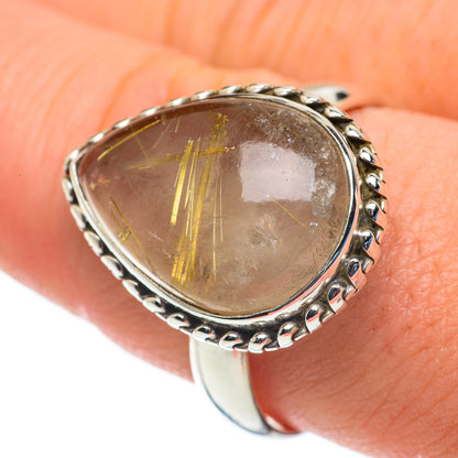 Rutilated Quartz Rings handcrafted by Ana Silver Co - RING60284