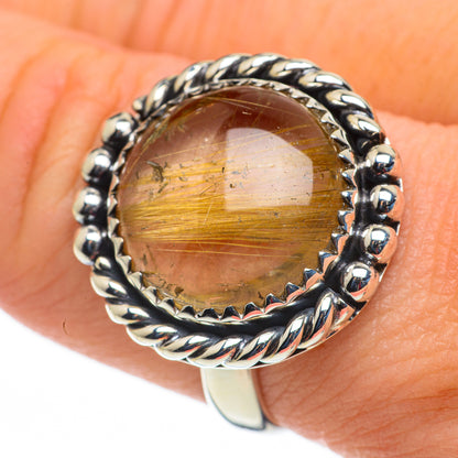 Rutilated Quartz Rings handcrafted by Ana Silver Co - RING60285