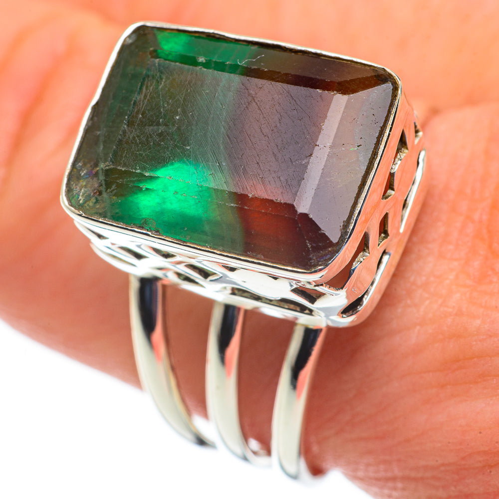 Green Fluorite Rings handcrafted by Ana Silver Co - RING60291