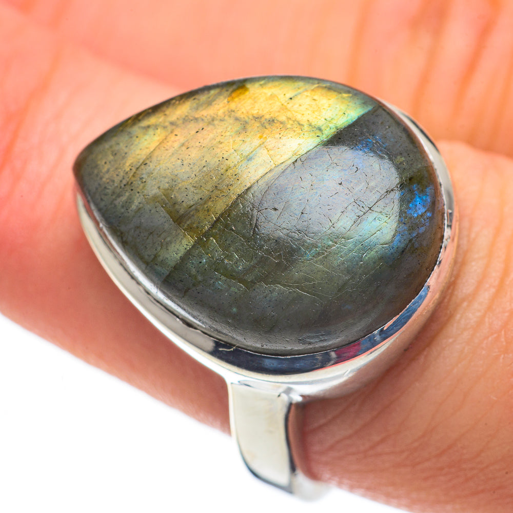Labradorite Rings handcrafted by Ana Silver Co - RING60292