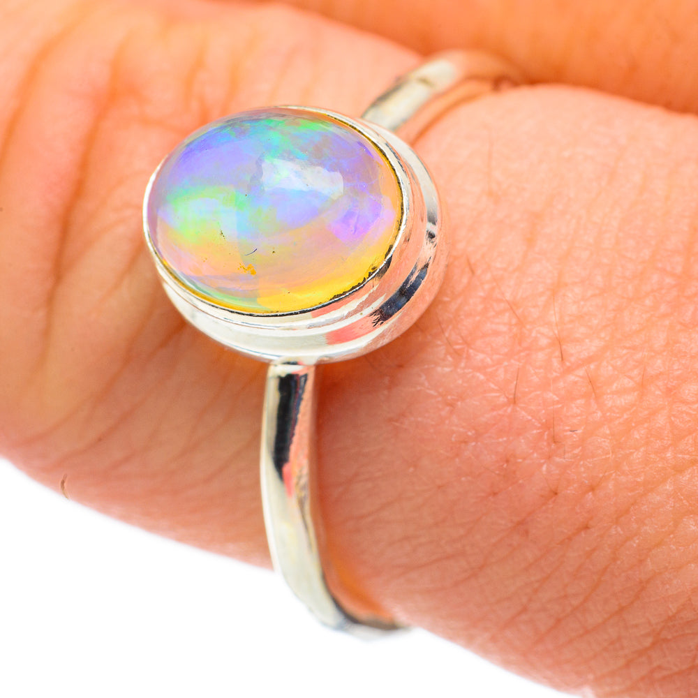 Ethiopian Opal Rings handcrafted by Ana Silver Co - RING60293