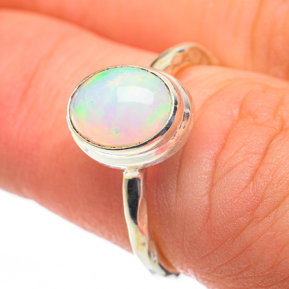 Ethiopian Opal Rings handcrafted by Ana Silver Co - RING60294