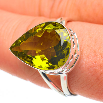 Olive Quartz Rings handcrafted by Ana Silver Co - RING60297