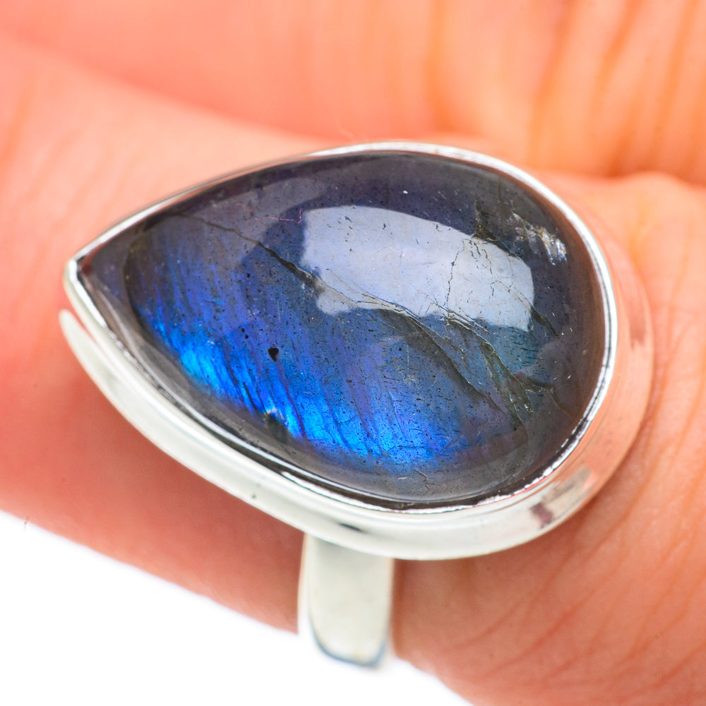 Labradorite Rings handcrafted by Ana Silver Co - RING60299