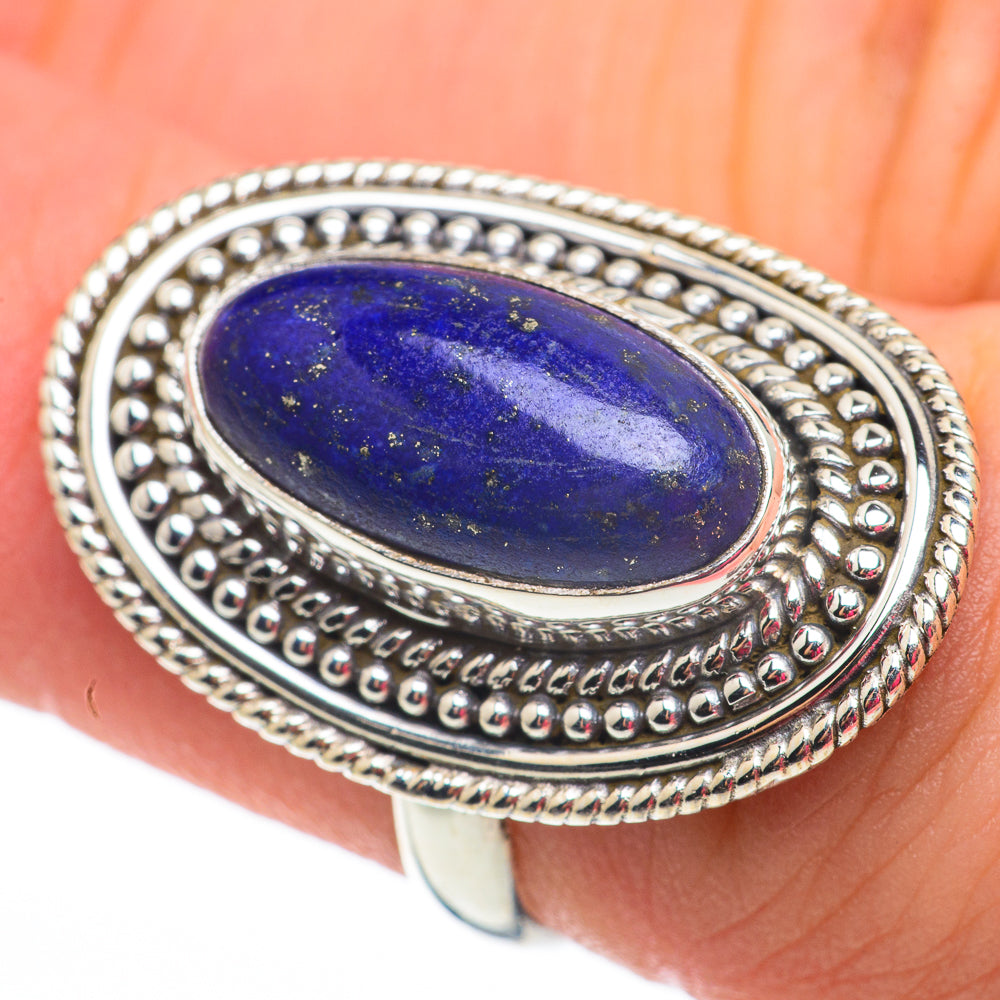 Lapis Lazuli Rings handcrafted by Ana Silver Co - RING60302