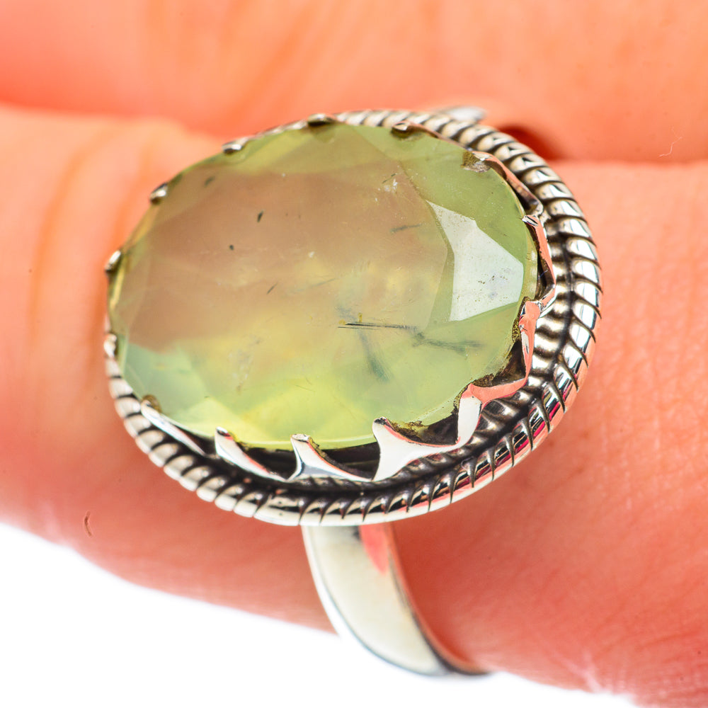 Prehnite Rings handcrafted by Ana Silver Co - RING60307