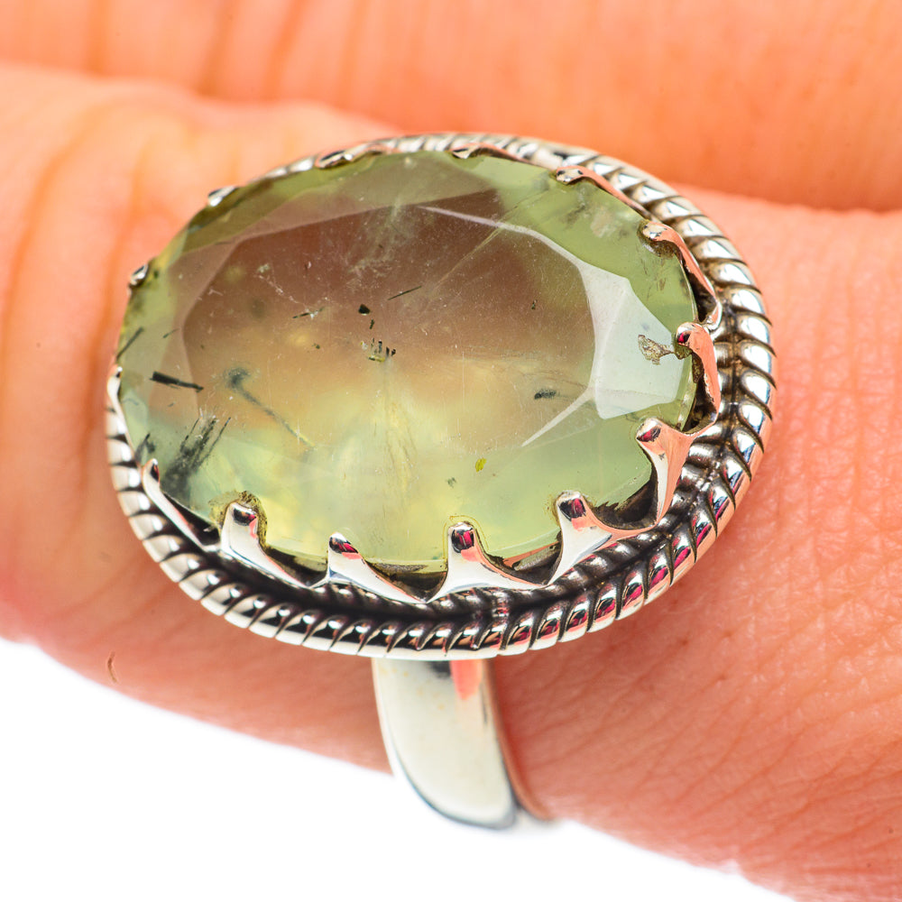 Prehnite Rings handcrafted by Ana Silver Co - RING60310