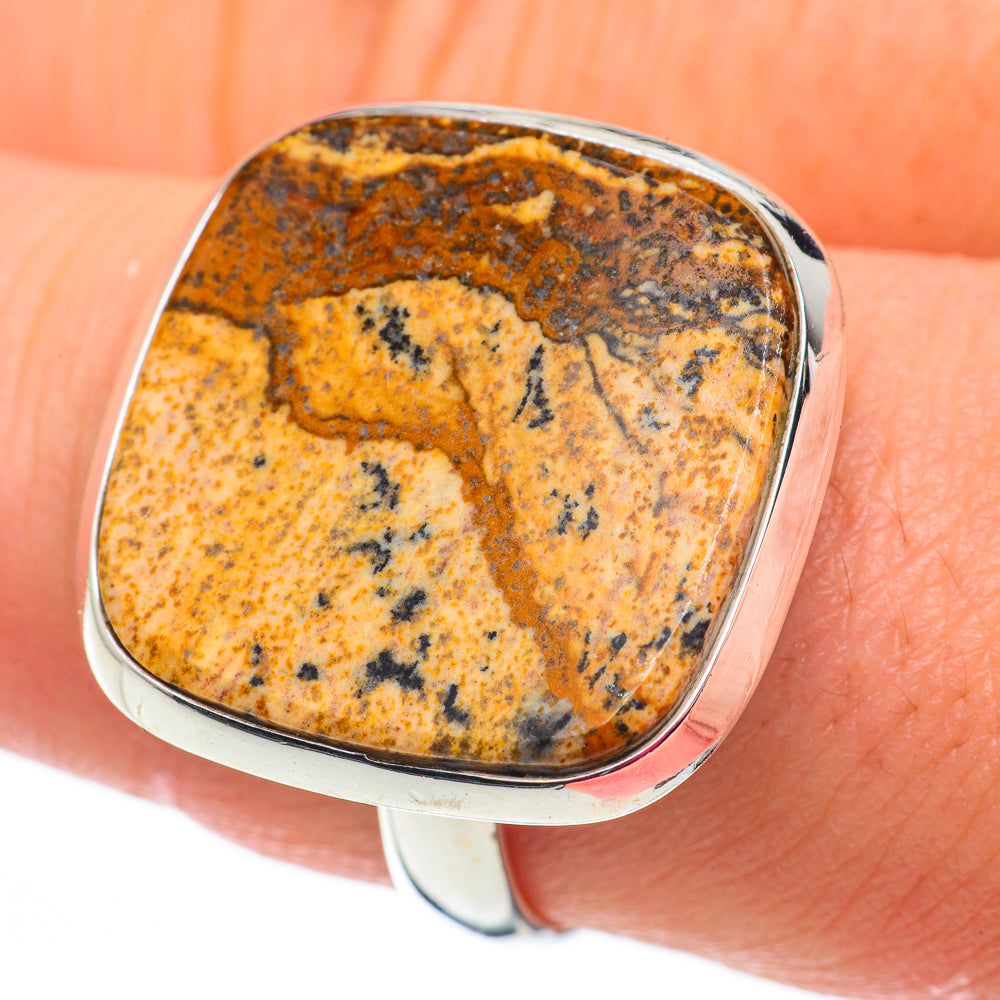 Picture Jasper Rings handcrafted by Ana Silver Co - RING60311