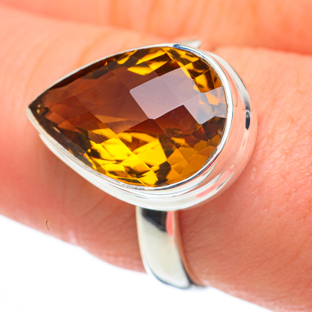 Mandarin Citrine Rings handcrafted by Ana Silver Co - RING60313