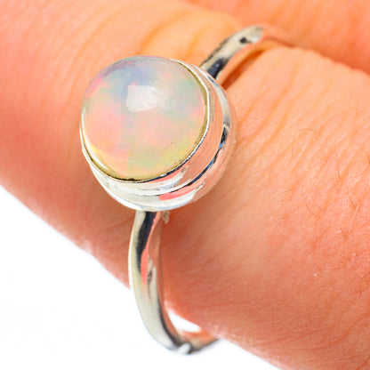 Ethiopian Opal Rings handcrafted by Ana Silver Co - RING60331