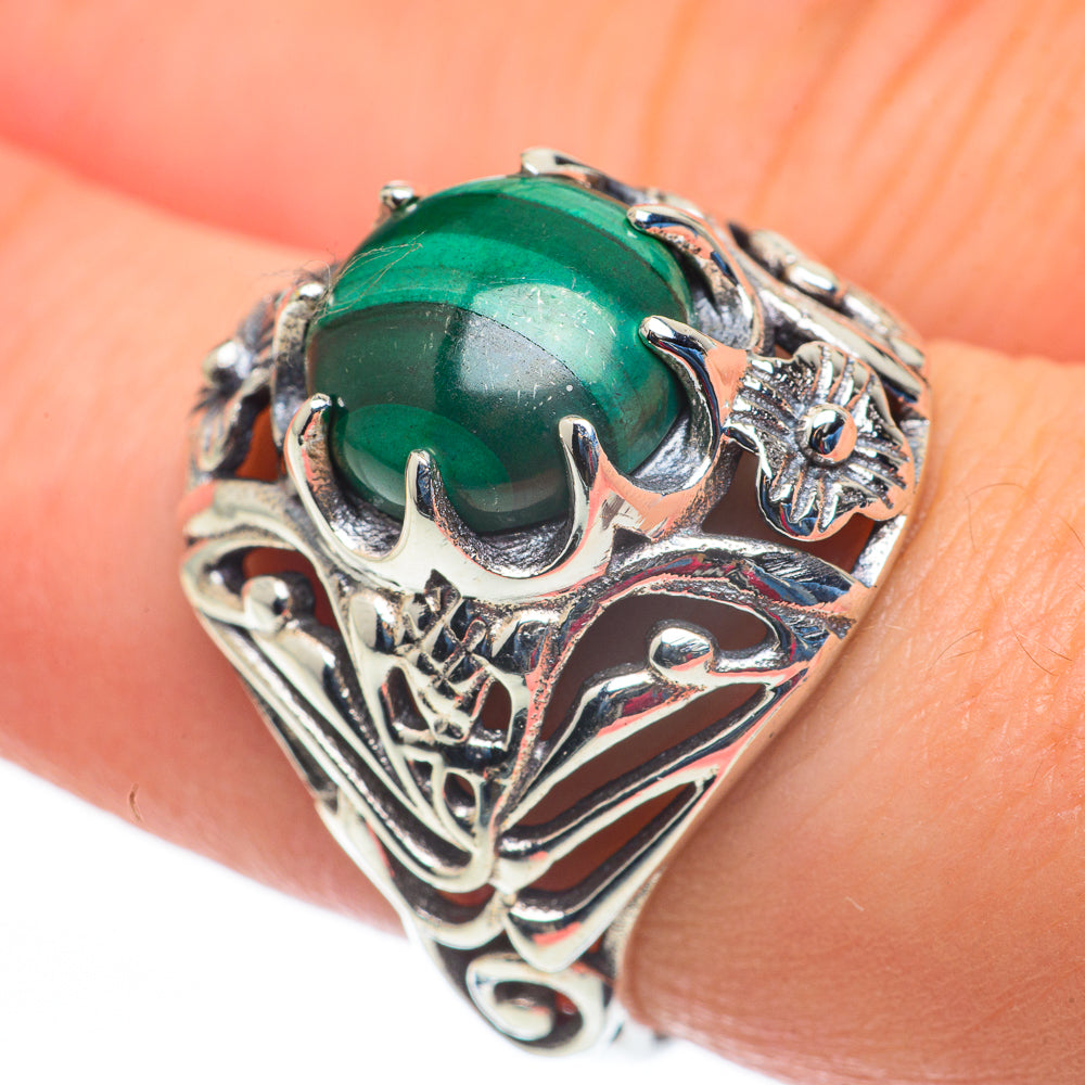 Malachite Rings handcrafted by Ana Silver Co - RING60344