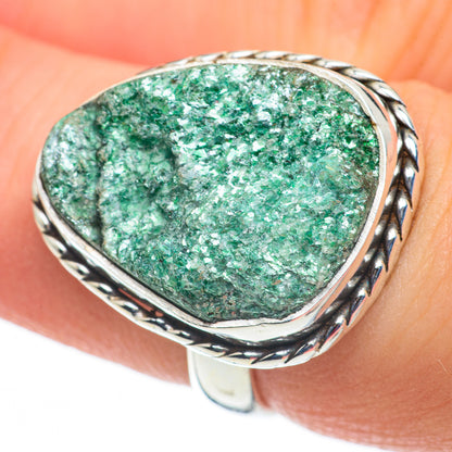 Green Fuchsite Rings handcrafted by Ana Silver Co - RING60347