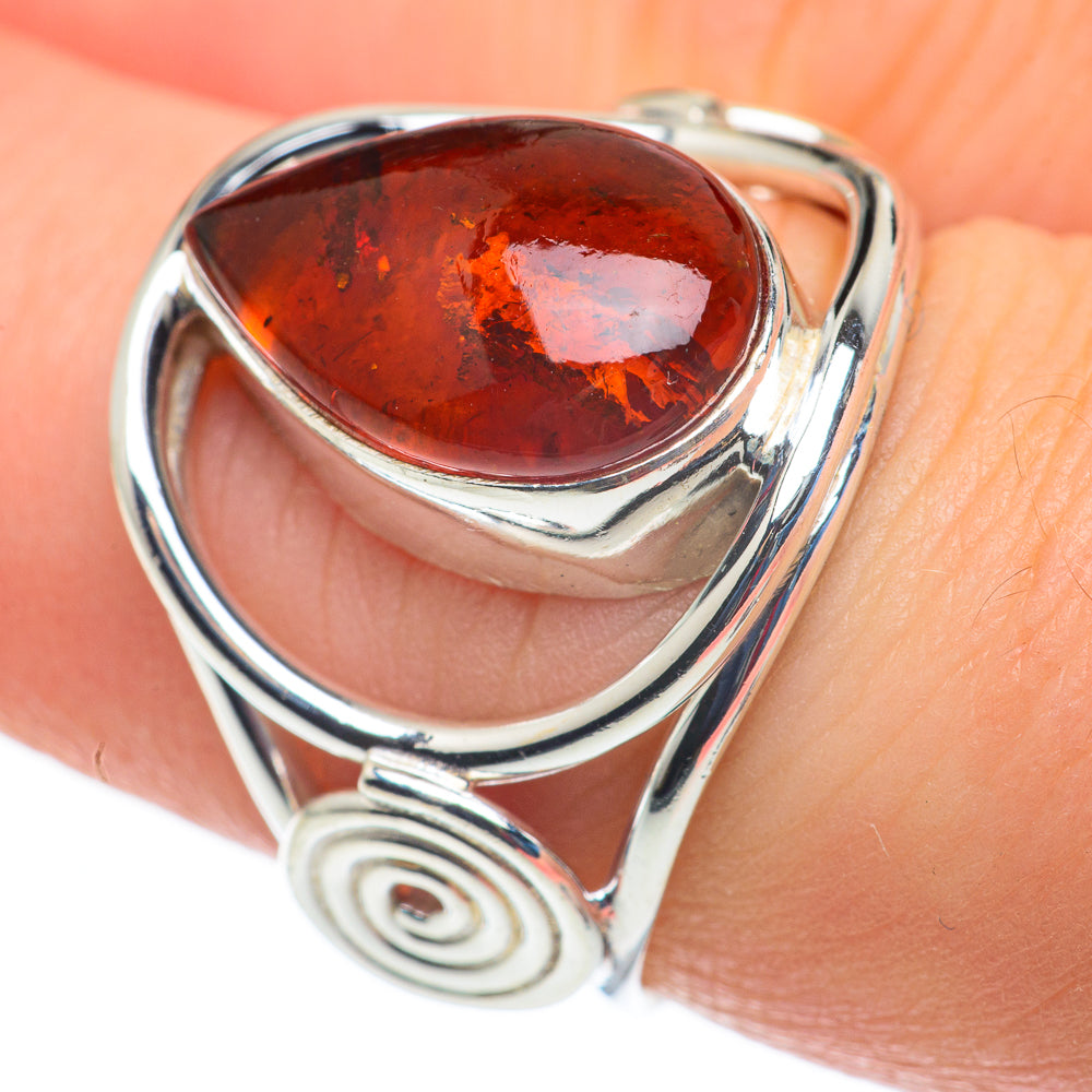 Baltic Amber Rings handcrafted by Ana Silver Co - RING60348