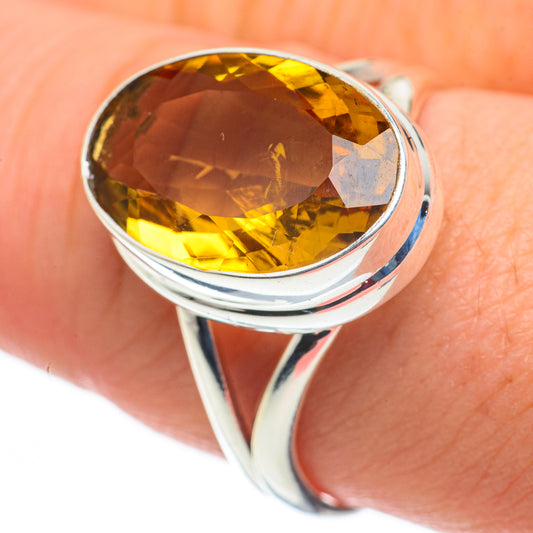Mandarin Citrine Rings handcrafted by Ana Silver Co - RING60350