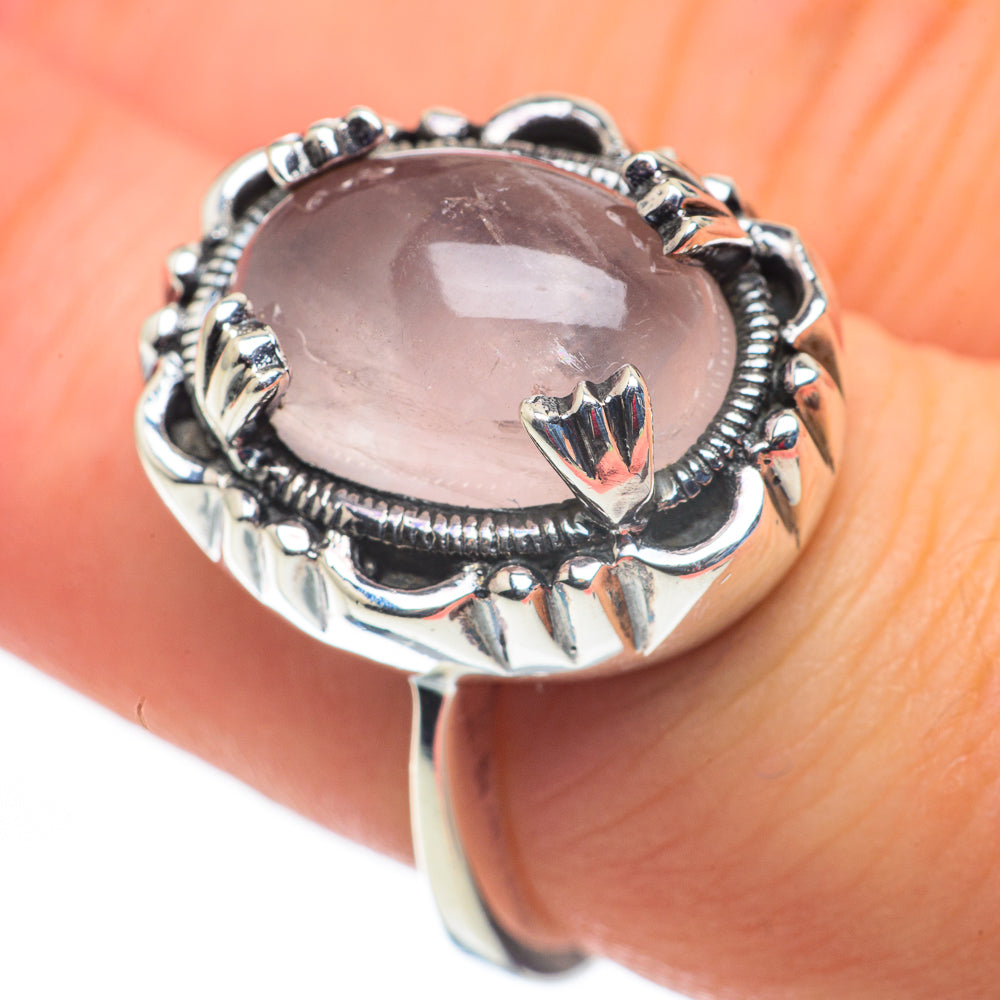Rose Quartz Rings handcrafted by Ana Silver Co - RING60352