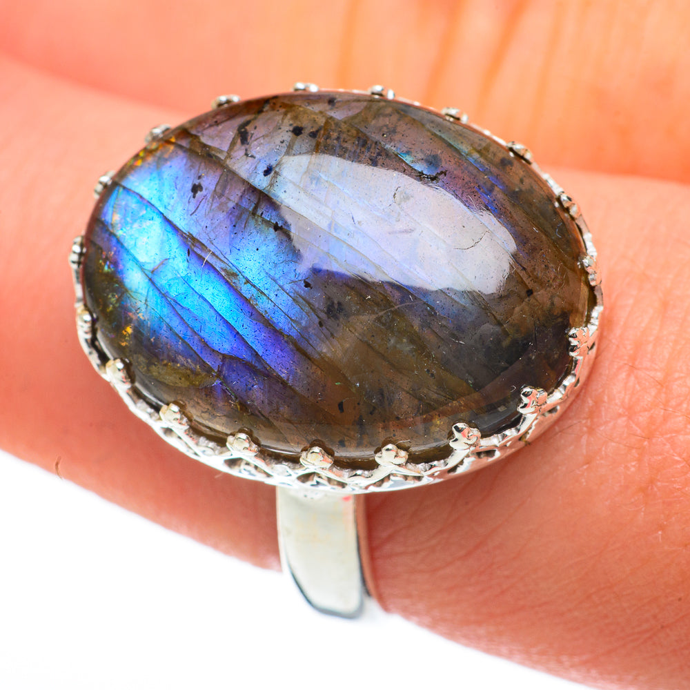Labradorite Rings handcrafted by Ana Silver Co - RING60356