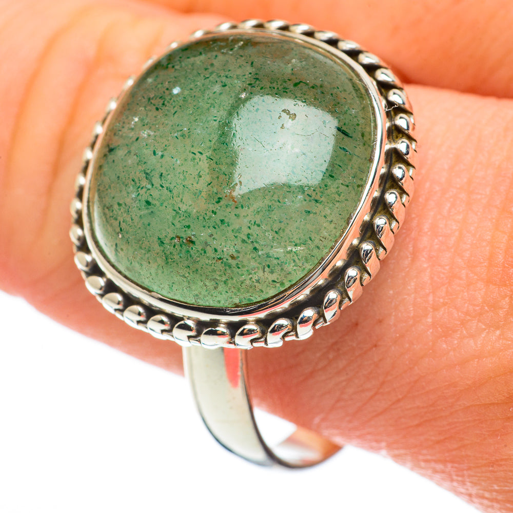 Green Aventurine Rings handcrafted by Ana Silver Co - RING60362