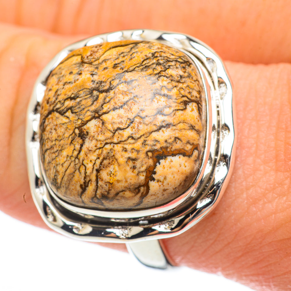 Picture Jasper Rings handcrafted by Ana Silver Co - RING60366