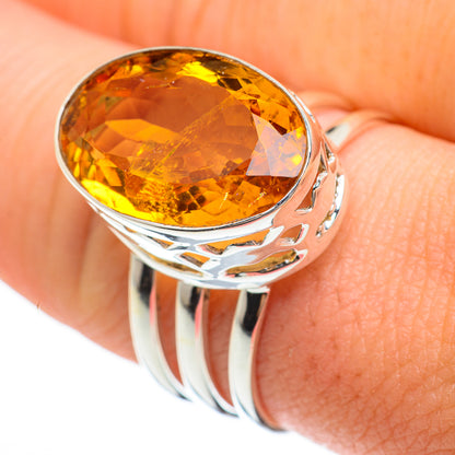 Citrine Rings handcrafted by Ana Silver Co - RING60368