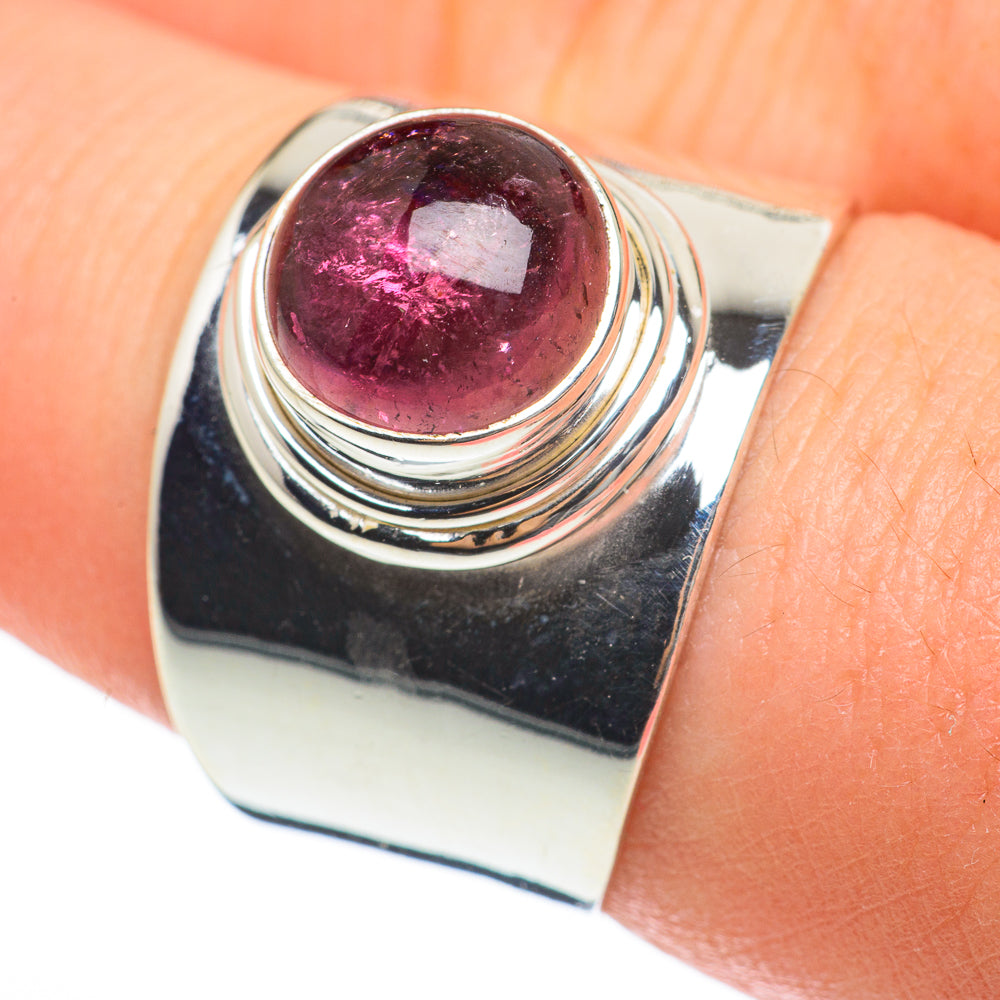Pink Tourmaline Rings handcrafted by Ana Silver Co - RING60369