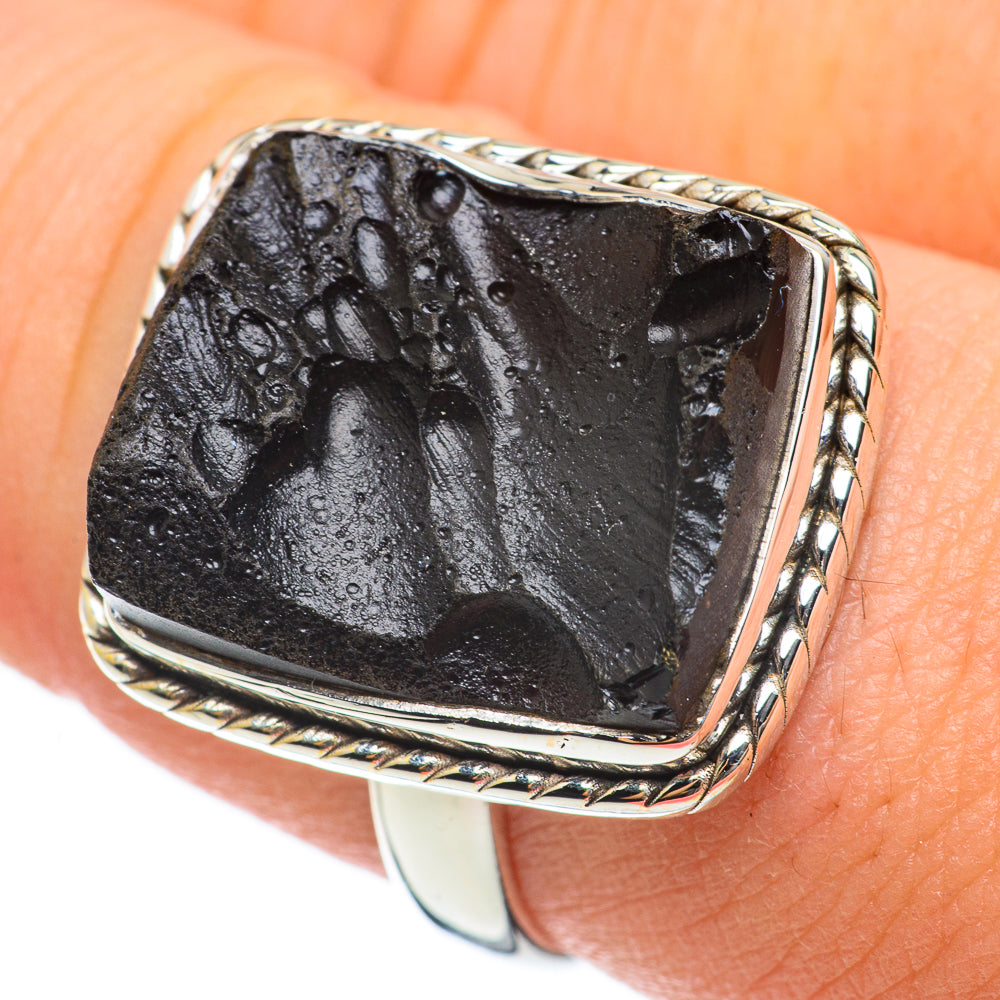 Tektite Rings handcrafted by Ana Silver Co - RING60377