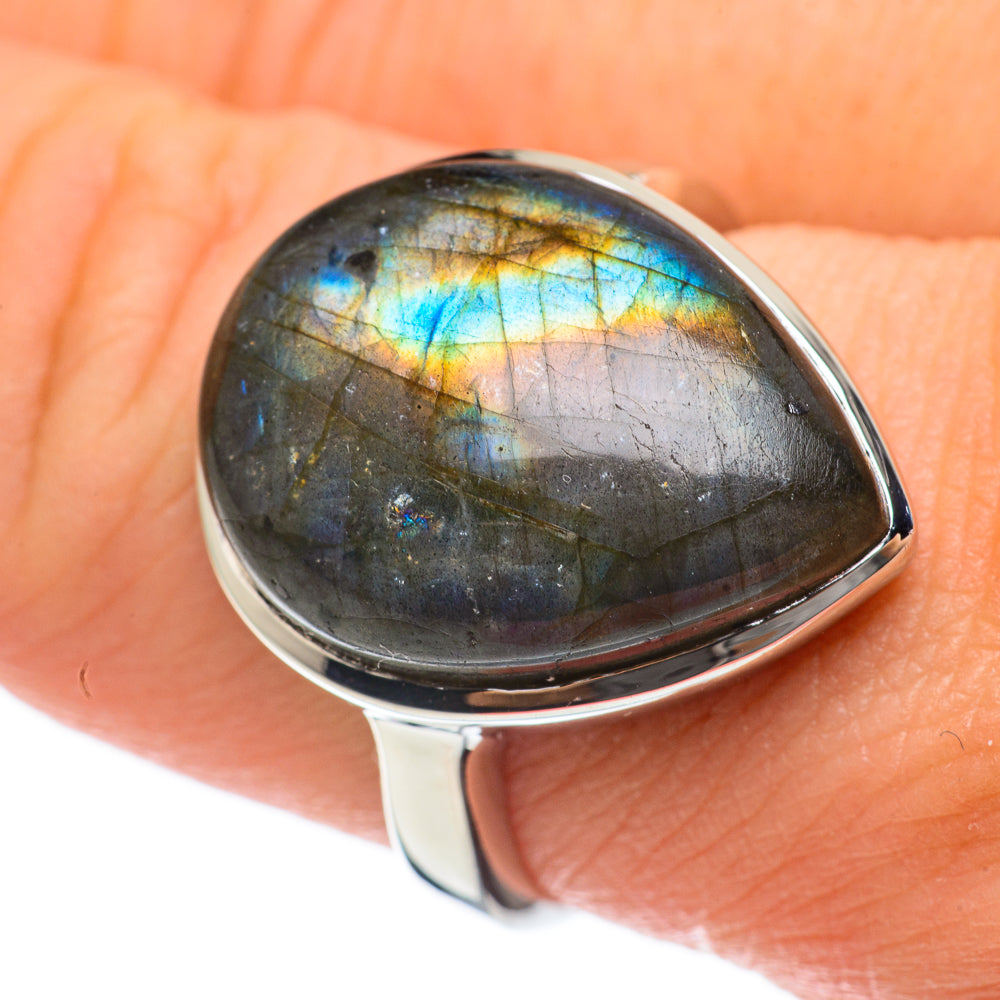Labradorite Rings handcrafted by Ana Silver Co - RING60381