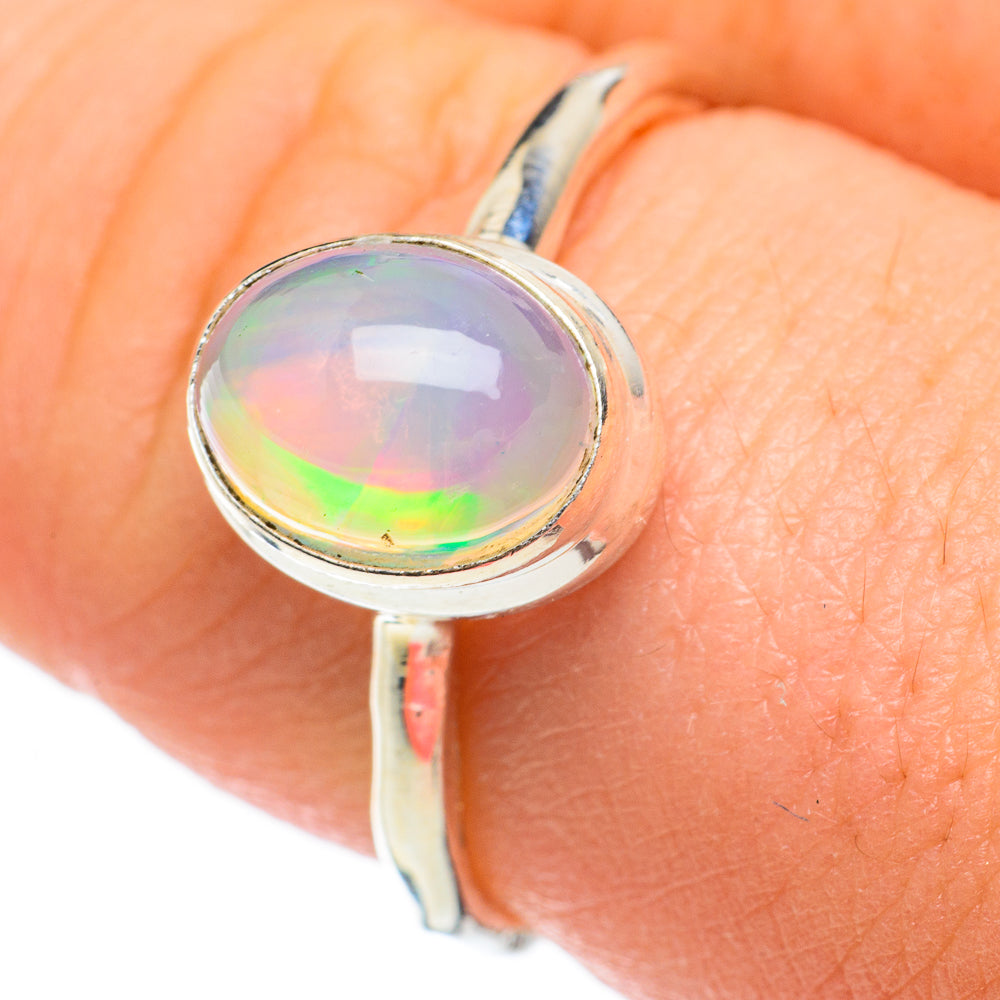 Ethiopian Opal Rings handcrafted by Ana Silver Co - RING60383