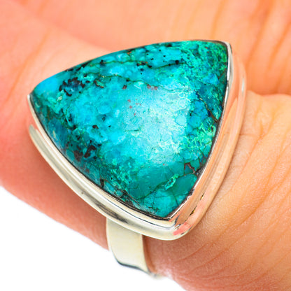 Chrysocolla Rings handcrafted by Ana Silver Co - RING60387