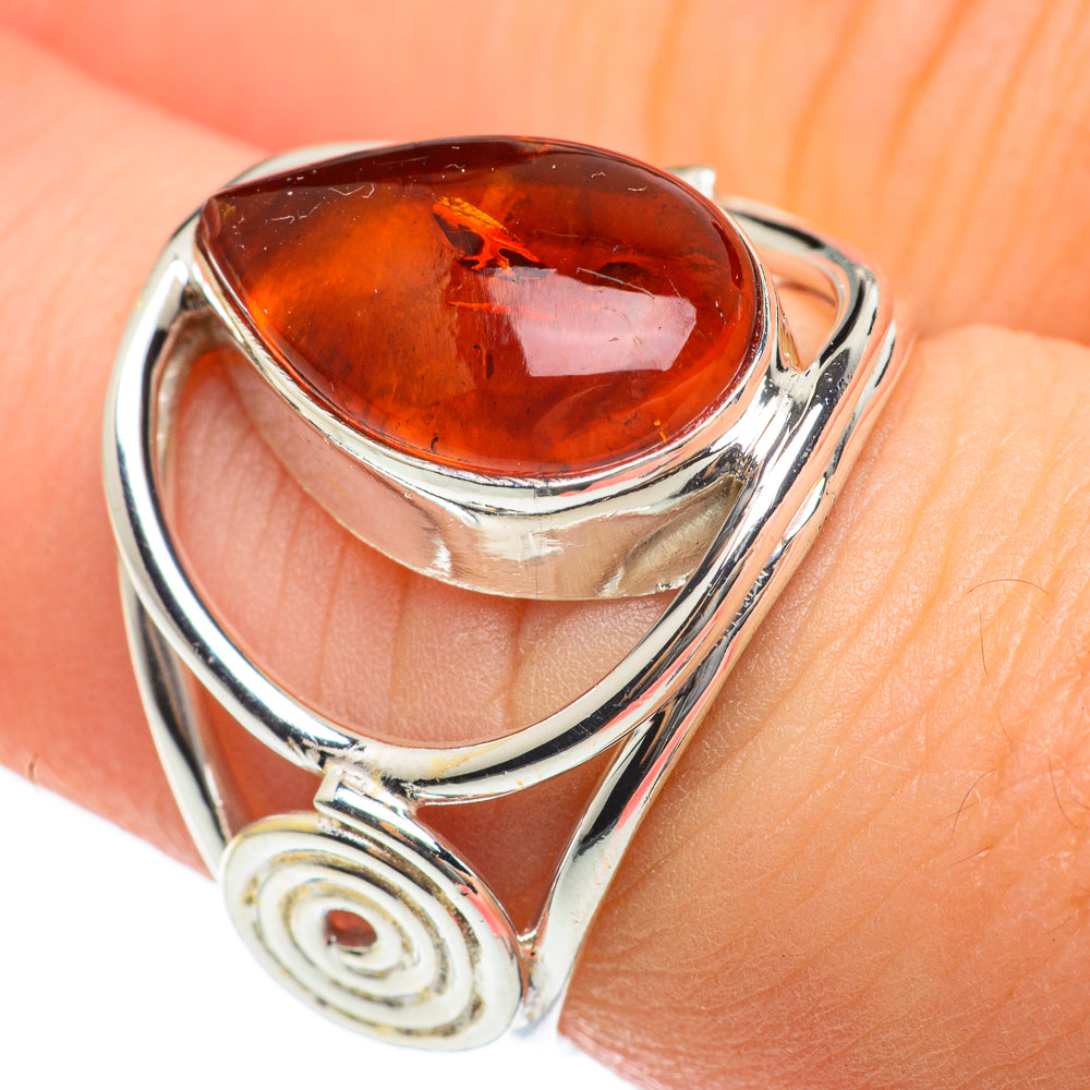 Baltic Amber Rings handcrafted by Ana Silver Co - RING60398