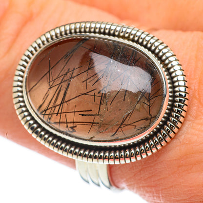 Tourmalinated Quartz Rings handcrafted by Ana Silver Co - RING60406