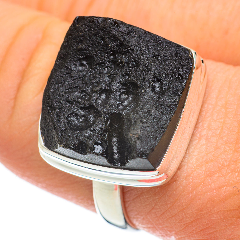 Tektite Rings handcrafted by Ana Silver Co - RING60407