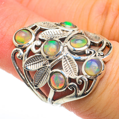 Ethiopian Opal Rings handcrafted by Ana Silver Co - RING60412
