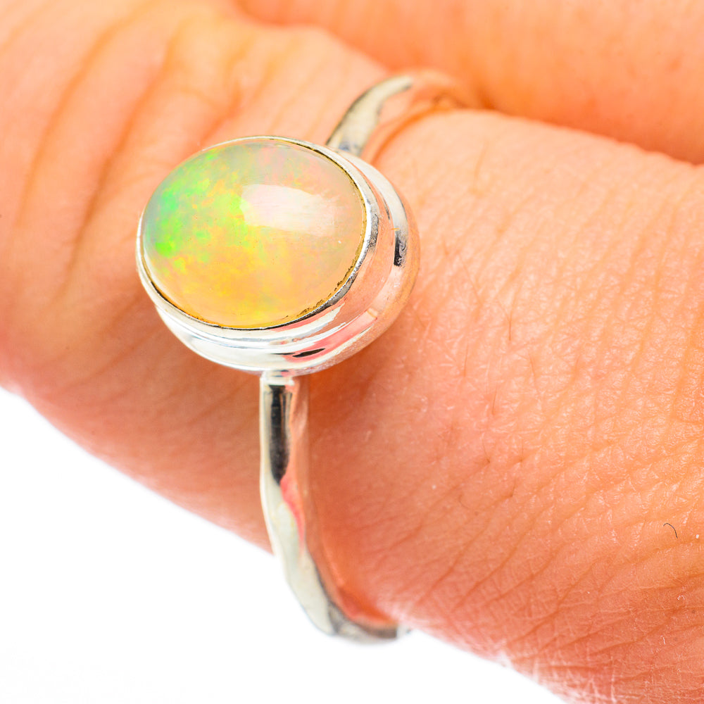 Ethiopian Opal Rings handcrafted by Ana Silver Co - RING60413
