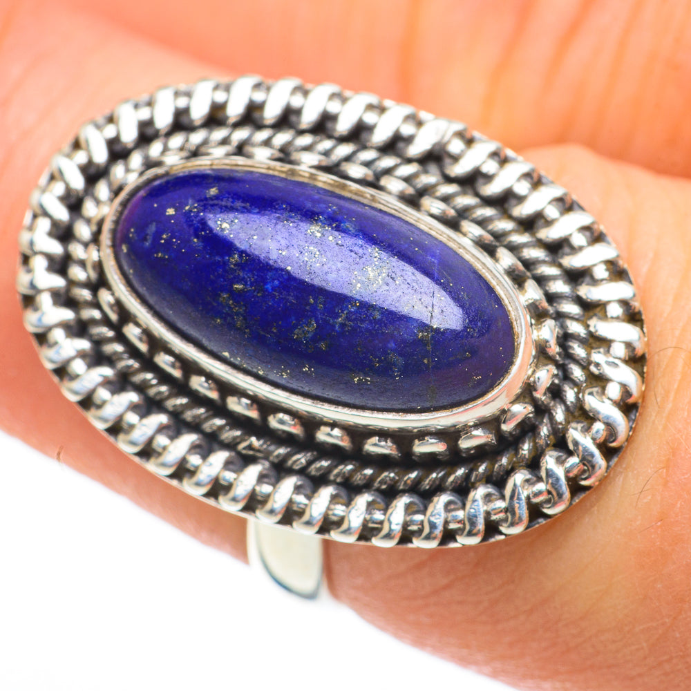 Lapis Lazuli Rings handcrafted by Ana Silver Co - RING60417