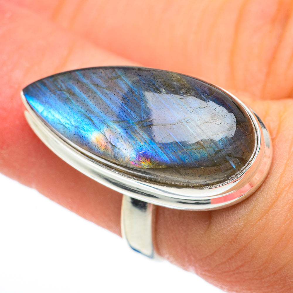 Labradorite Rings handcrafted by Ana Silver Co - RING60418