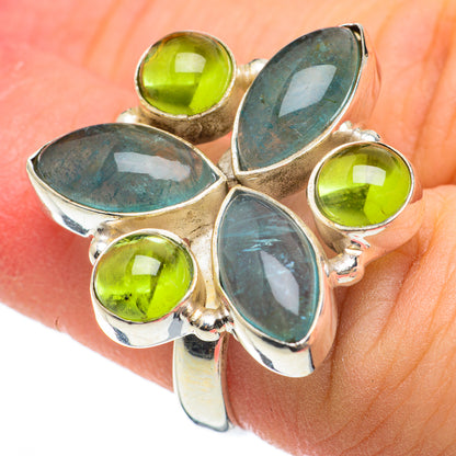 Blue Fluorite Rings handcrafted by Ana Silver Co - RING60419