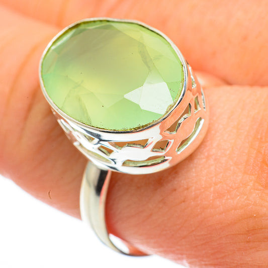 Prehnite Rings handcrafted by Ana Silver Co - RING60423