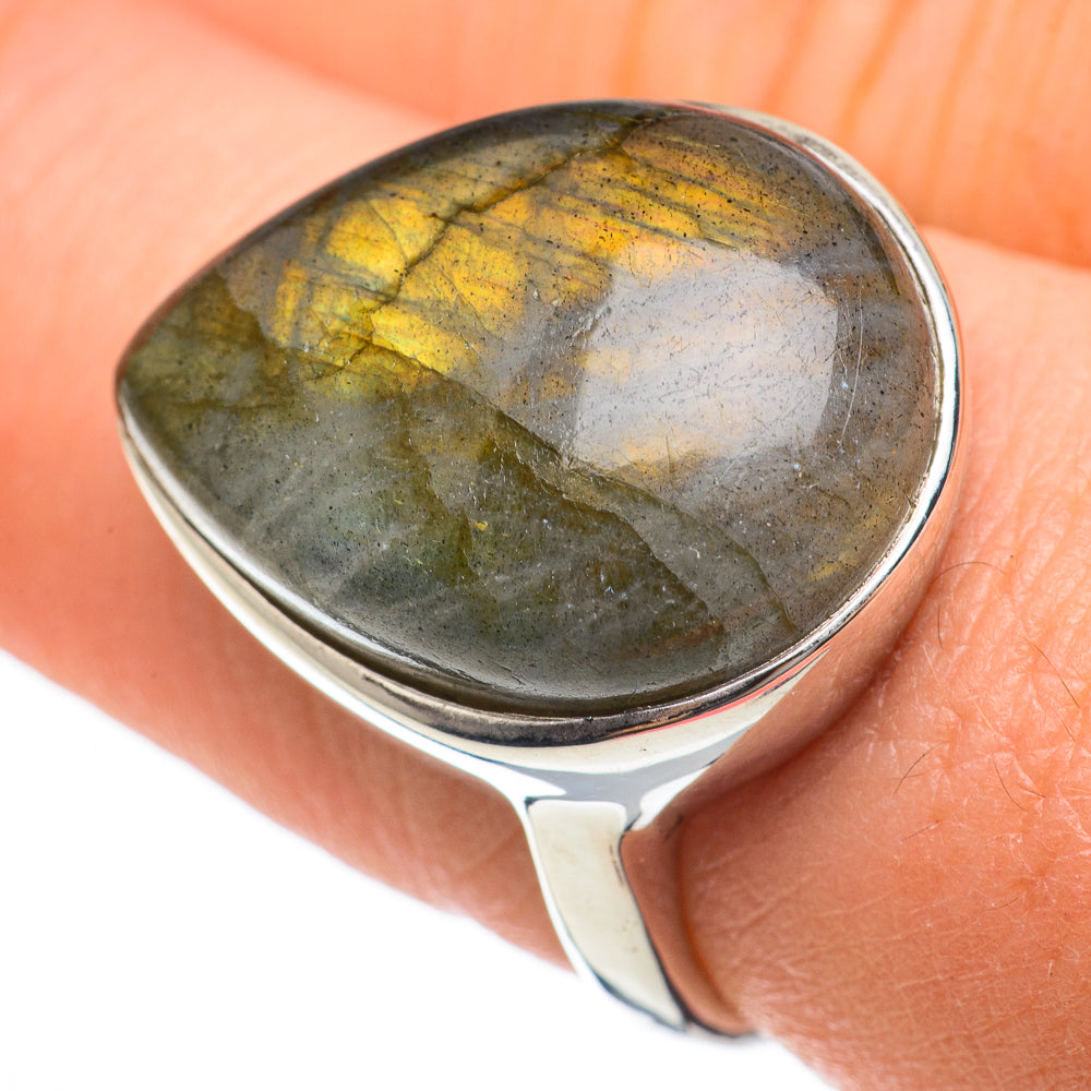 Labradorite Rings handcrafted by Ana Silver Co - RING60426