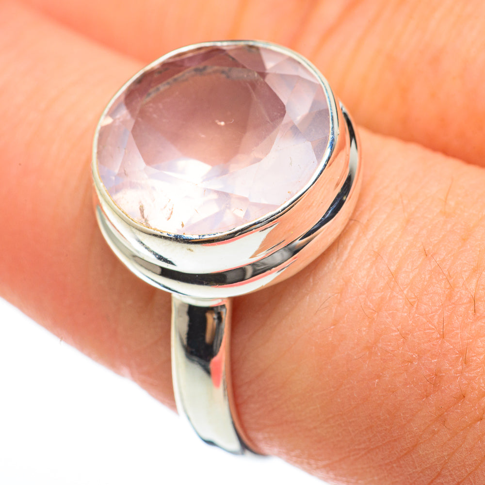 Rose Quartz Rings handcrafted by Ana Silver Co - RING60429
