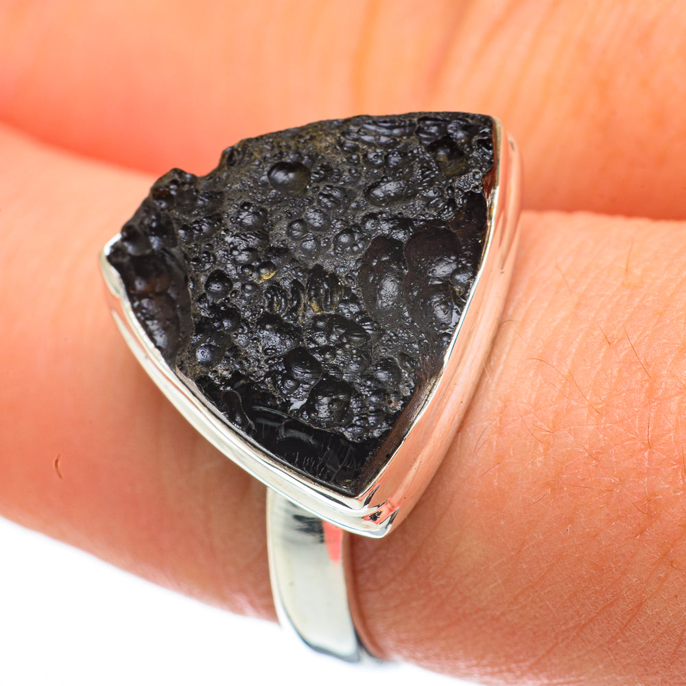 Tektite Rings handcrafted by Ana Silver Co - RING60436