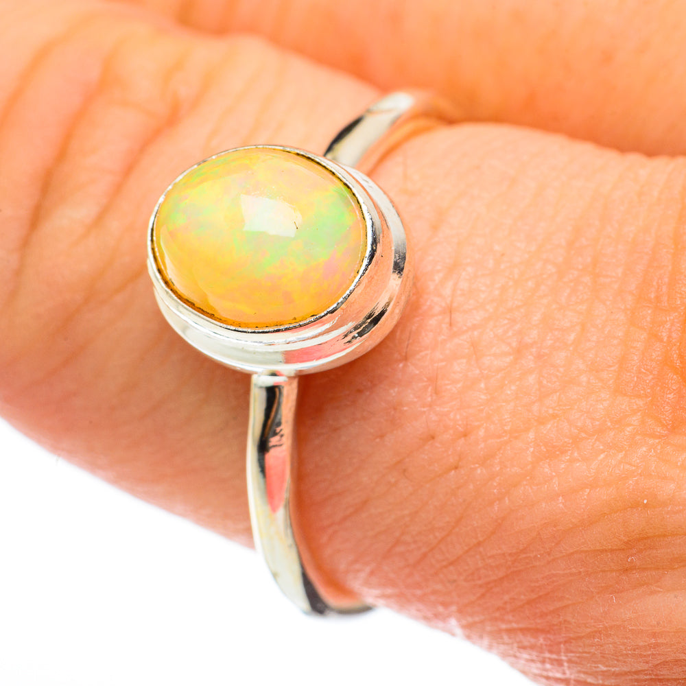Ethiopian Opal Rings handcrafted by Ana Silver Co - RING60441