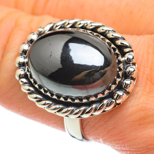 Hematite Rings handcrafted by Ana Silver Co - RING60443