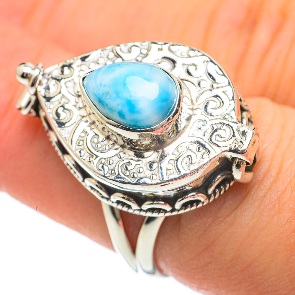 Larimar Rings handcrafted by Ana Silver Co - RING60445