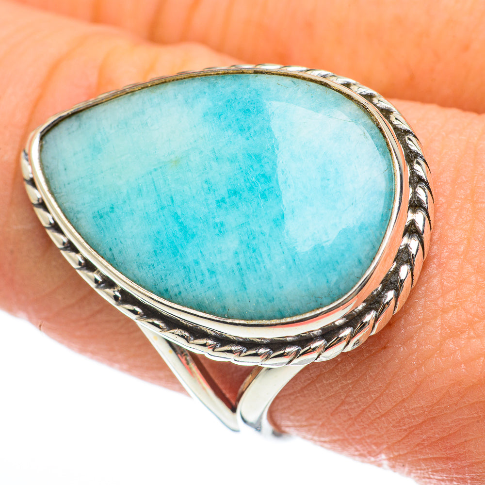 Larimar Rings handcrafted by Ana Silver Co - RING60448