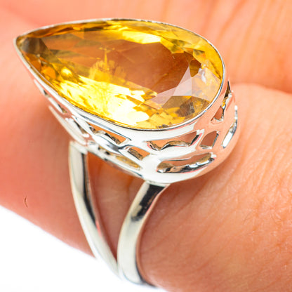 Citrine Rings handcrafted by Ana Silver Co - RING60454
