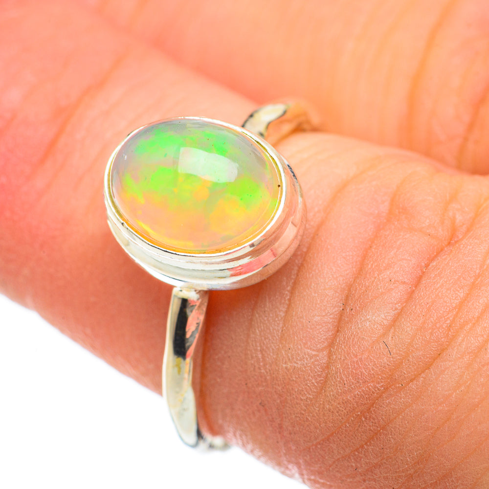 Ethiopian Opal Rings handcrafted by Ana Silver Co - RING60466
