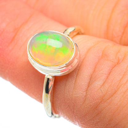 Ethiopian Opal Rings handcrafted by Ana Silver Co - RING60466