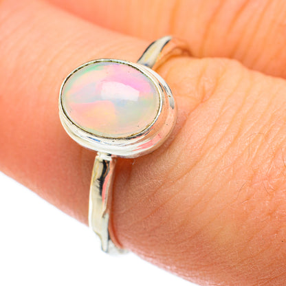 Ethiopian Opal Rings handcrafted by Ana Silver Co - RING60467