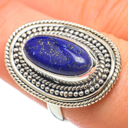 Lapis Lazuli Rings handcrafted by Ana Silver Co - RING60470